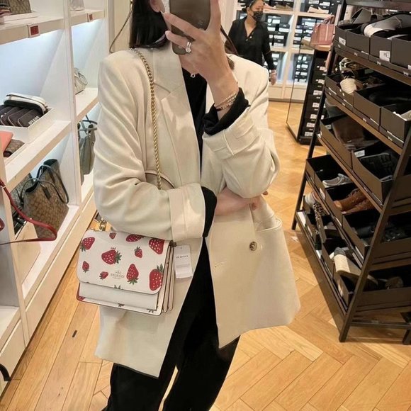 coach Klare Crossbody With Wild Strawberry Print CH333 - Picture 6 of 6